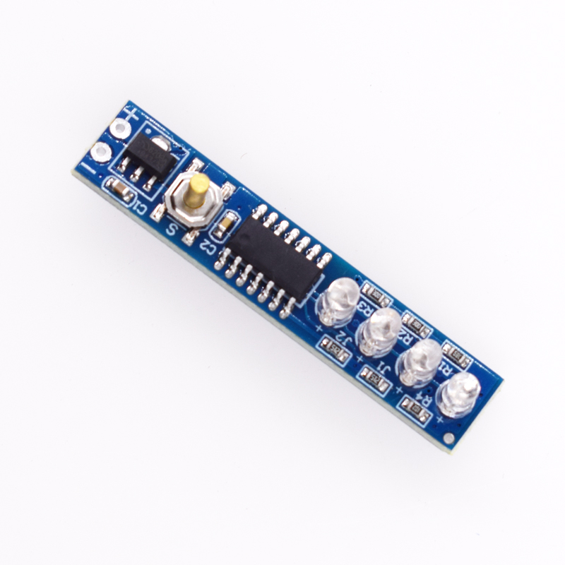 Модуль индикатора емкости литиевой батареи для 4 аккумуляторов 18650, 12в